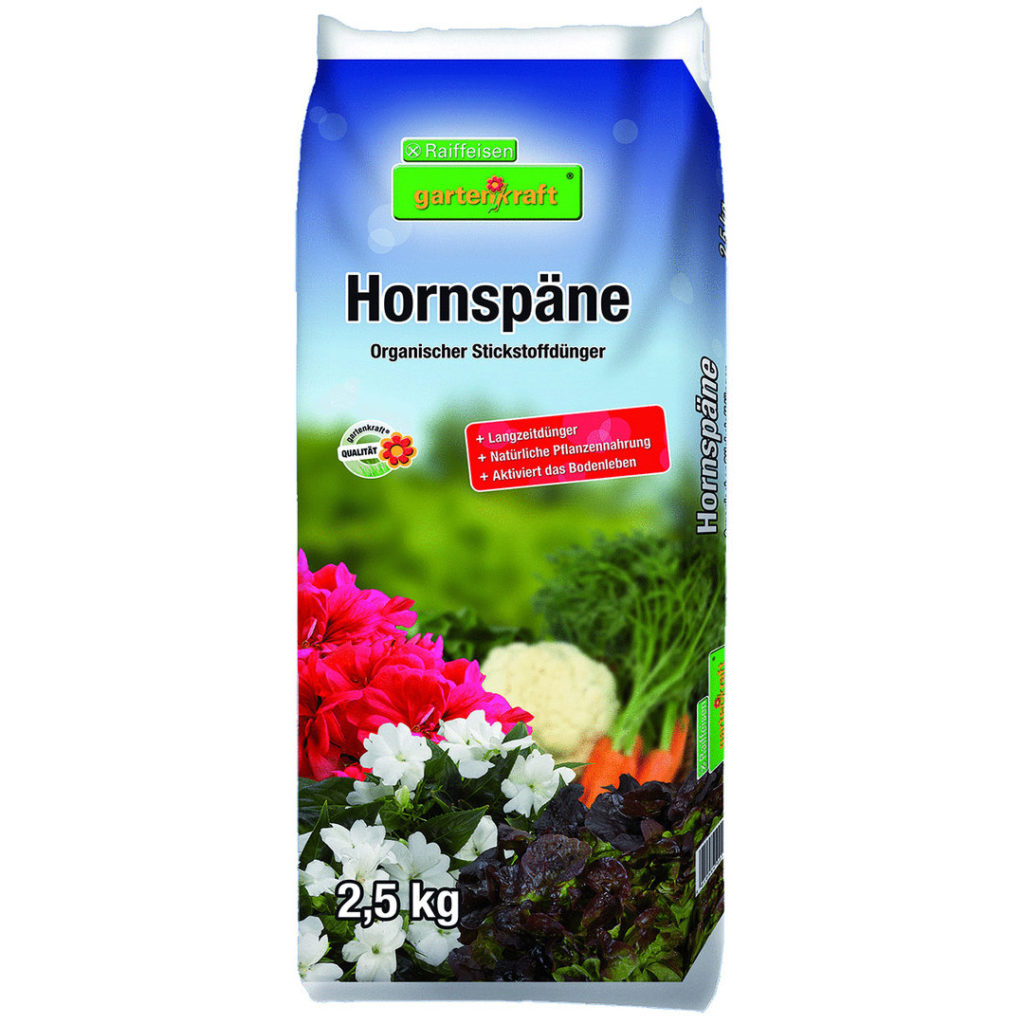 Hornspäne/Horngrieß mit 14 organischem Stickstoff